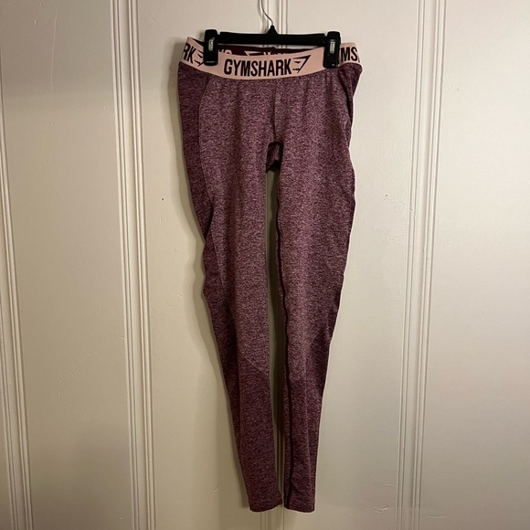 Women’s flex gymshark purple size medium seamless leggings - Picture 1 of 3